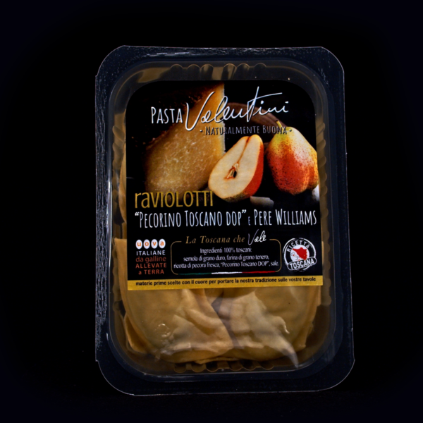 Raviolotti Pecorino Toscano DOP e Pere Williams
